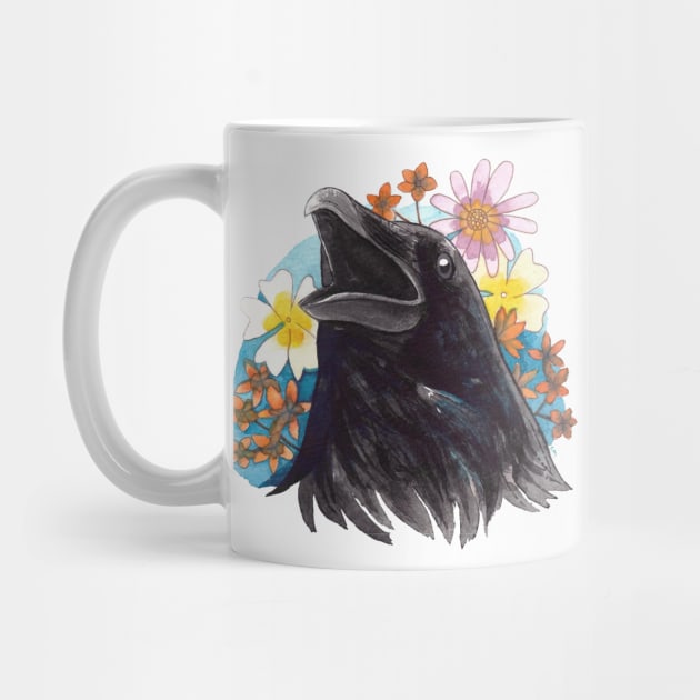 Floral Raven by ProfessorBees